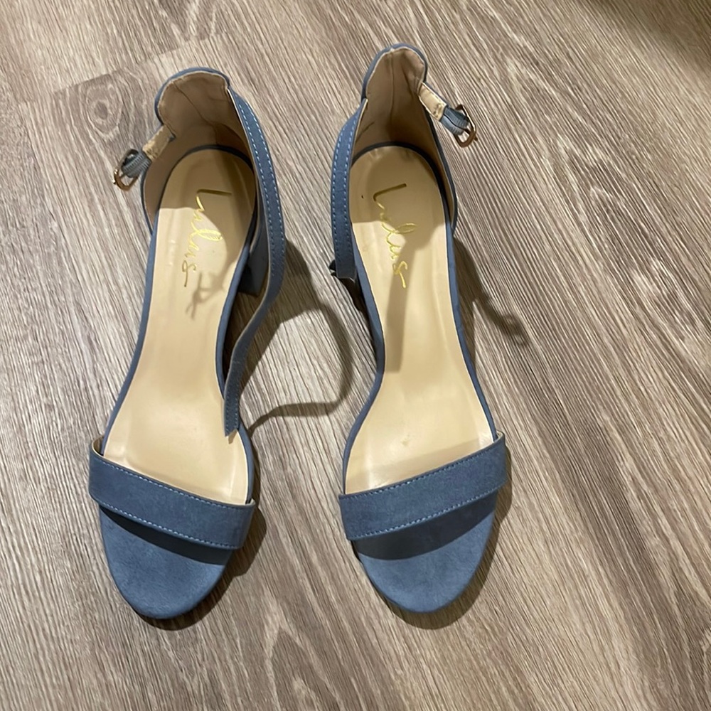 Lulu’s Dusty Blue Harper Heels